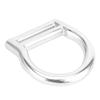 Aluminum Slotted Light Weight D-Ring for 1 3/4" Webbing Belt Outdoor Mountaineering Caving Climbing Accessory 2-Pack view 2