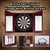 GSE Games & Sports Expert Professional Solid Wood Classic Dartboard Cabinet with Sisal/Bristle Dartboard, Scoreboard, and 6 Steel Tip Darts, Easy Assembly Complete with All Accessories (Deluxe Cherry) view 4