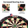 GSE Games & Sports Expert 18" Bristle Dartboard Set with Self-Healing Sisal Fibers Board, Six 17G Steel Tip Darts, Staple-Free Bullseye, Rotating Number Ring, Chalk & Dry Erase Scoreboard view 3