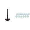 Champion Sports Deluxe Batting Tee Plastic Baseball, White - One Dozen (12) view 1