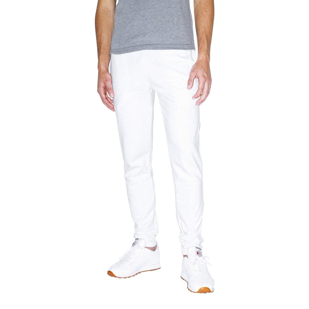 American Apparel Men's California Fleece Slim Fit Jogger, White, 2X-Large