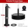SYL Fitness Loading Pin for 2 inch Olympic Weight Plates with Carabiner view 2