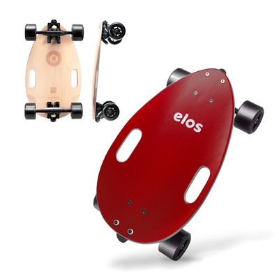 Elos Mini Cruiser Skateboards Gifts for Teen Boys, Men, Beginner, Adult, Kids - Lightweight, Portable & Durable Wooden Commuter Cruiserboard Longboard. DIY Gift Box kit, Build it Yourself Skate Board