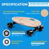 Elos Mini Cruiser Skateboards Gifts for Teen Boys, Men, Beginner, Adult, Kids - Lightweight, Portable & Durable Wooden Commuter Cruiserboard Longboard. DIY Gift Box kit, Build it Yourself Skate Board view 2