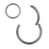 10mm Septum Ring Black Nose Rings Hoop Nose Ring 20 Gauge Nose Hoop Helix Earrings Daith Earrings Septum Clicker 10mm Lip 20g Cartilage Earring Nose Piercing Jewelry Surgical Steel Nose Ring 2pcs view 1