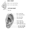 10mm Septum Ring Black Nose Rings Hoop Nose Ring 20 Gauge Nose Hoop Helix Earrings Daith Earrings Septum Clicker 10mm Lip 20g Cartilage Earring Nose Piercing Jewelry Surgical Steel Nose Ring 2pcs view 4
