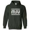 AH1186 - Michigan State Spartans Retro Underline Hoodie - 2X-Large - Forest view 1