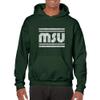 AH1186 - Michigan State Spartans Retro Underline Hoodie - 2X-Large - Forest view 4
