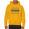 AH1186 - Iowa Hawkeyes Retro Underline Hoodie - Medium - Gold view 4