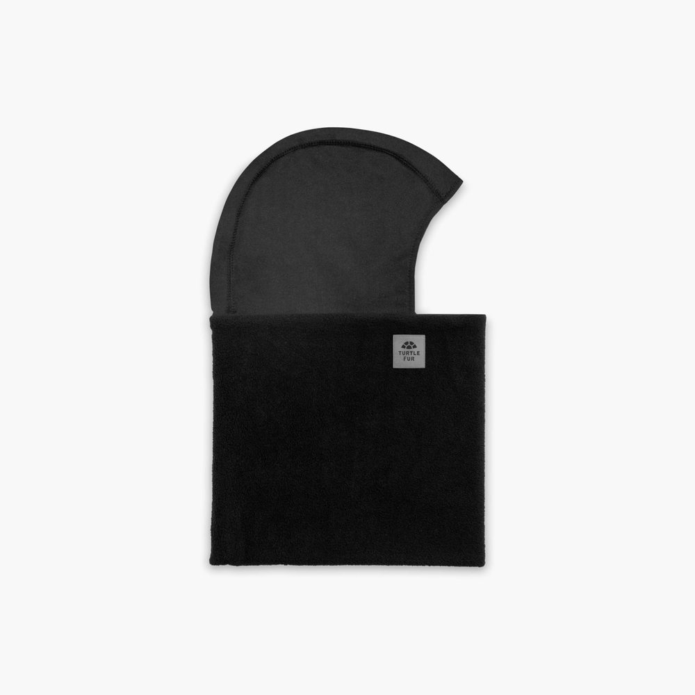Turtle Fur Youth Shellaclava Chelonia 150 Fleece Neck Warmer Helmet Liner Winter Balaclava Hood, Ages 7-12, Black