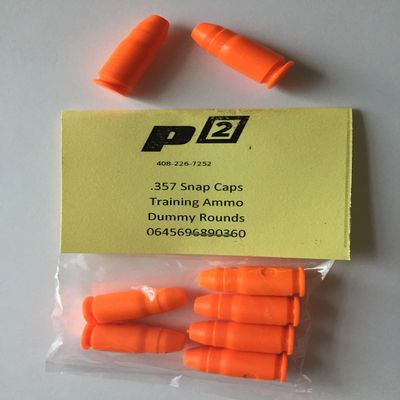 P-Squared P2 Inert Plastic Dummy .357 Sig Snap Caps