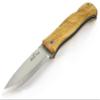 JEO-TEC N17 Bushcraft Survival Camping Hunting Fishing Outdoor Folding Knife, Stainless Steel Sandvik 14C28N, Genuine Leather Sheath, Handmade view 4
