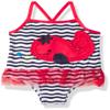 Wippette Baby Girl's Whale Print One Piece Swimsuit with Mesh Swimwear, Navy, 24M view 1