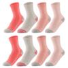 SUNBVE 8 Pack Little Kids Girls Cotton Athletic Crew Socks view 1