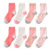 SUNBVE 8 Pack Little Kids Girls Cotton Athletic Crew Socks view 2
