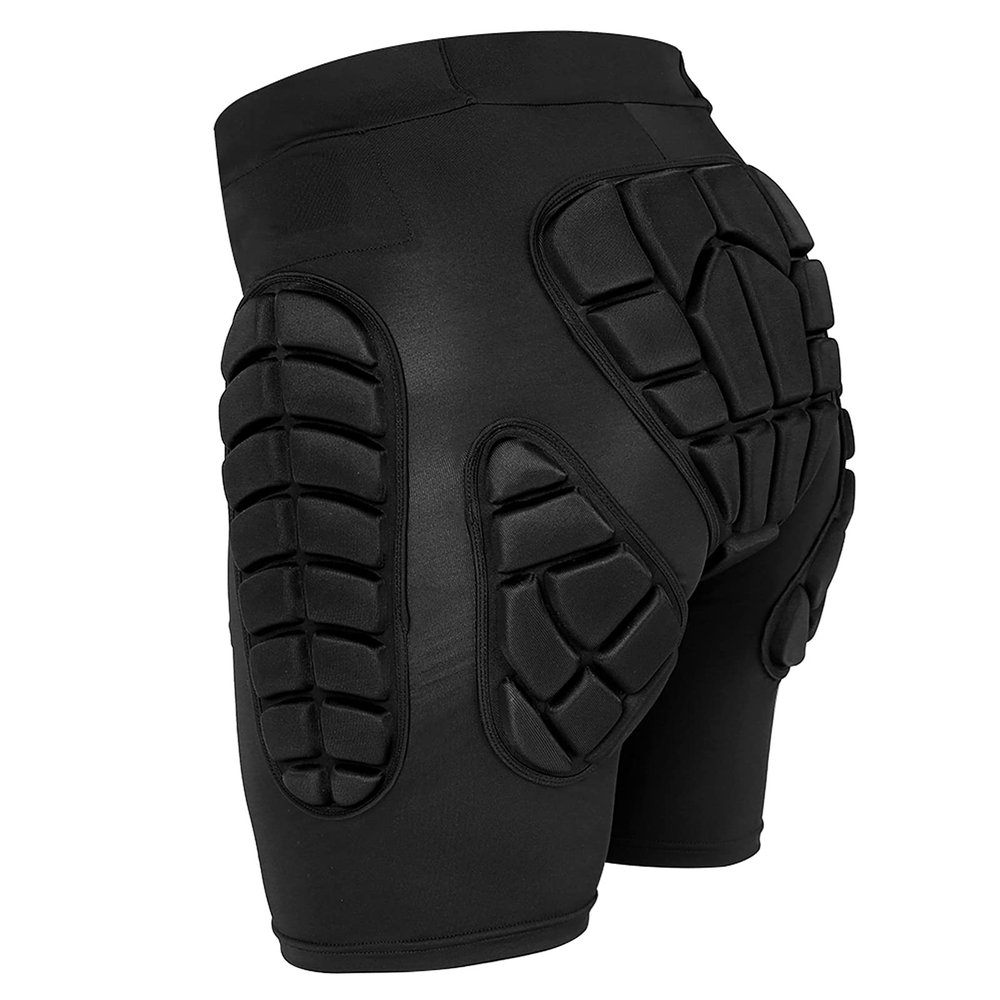 TOMSHOO 3D Hip Protective Snowboard Butt Pads Impact Shorts Tailbone Protection Crash Pants for Skiing Skateboarding, Men Women (X-Large)