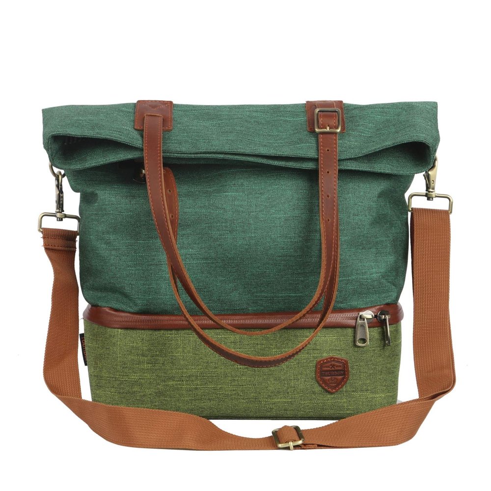 TOURBON Bicycle Bag Cooler Insulated Bike Rear Rack Pannier Women's Casual Shoulder Tote