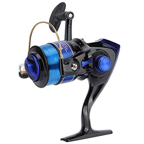 Fishing Reel Tackle,Plastic Plating 12BB for Fresh/ Sea Fishing Wheel YF Series Fishing Reel(10000-Black)