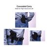 Fonrroni Concealed Carry Holster, Universal Holster, Inside The Waistband Bundle, Holster for Man/Woman Fits Right Hand and Left, Compact Subcompact Handguns, Black view 3