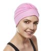 Beemo Swim Caps for Women Swimming Turban Polyester Latex Lined Pleated for Ladies-2pk BLK/LP view 3