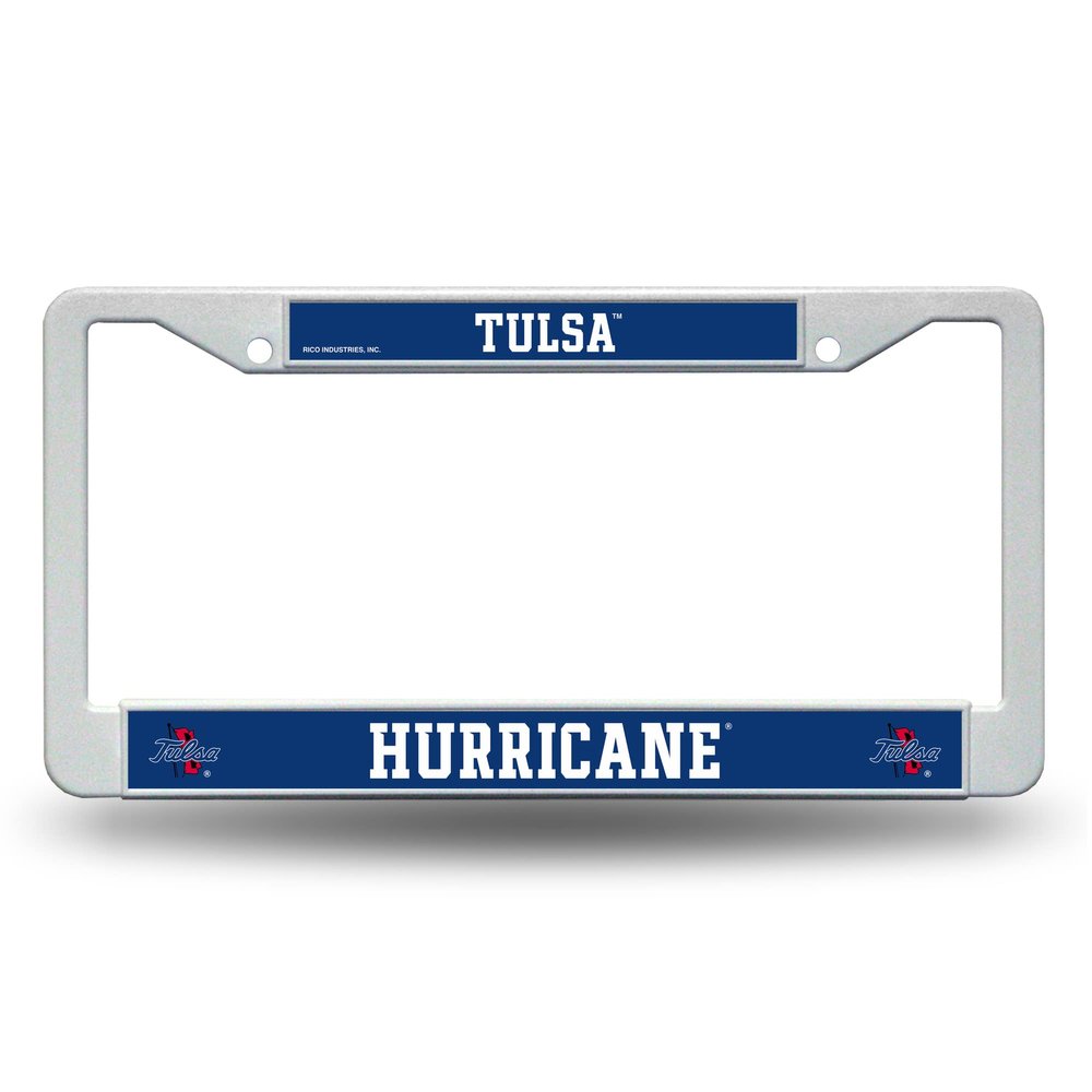 Rico Industries NCAA Tulsa Golden Hurricane 12" x 6" Plastic Car Frame W' Decal Insert