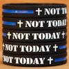 15 NOT Today Thin Blue Line Wristbands Police Law Enforcement Bracelets view 2