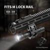 Feyachi Tactical Flashlight 1200 Lumen, with M Lock Mount, Dual Switch (Momentary/Constant-On), Rainproof and Shockproof, Aluminum Body, Includes Pressure Switch & Offset Mount view 3