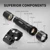 Feyachi Tactical Flashlight 1200 Lumen, with M Lock Mount, Dual Switch (Momentary/Constant-On), Rainproof and Shockproof, Aluminum Body, Includes Pressure Switch & Offset Mount view 4
