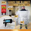 JJ CARE Fire Blanket  8 Packs with Hooks and Gloves  Emergency Fire Blanket for Home & Kitchen, High Heat Resistant Fire Suppression Blankets for Home Safety, Kitchen, and Camping view 3