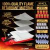 JJ CARE Fire Blanket  9 Packs with Hooks and Gloves  40 x 40 Fire Blankets Emergency for Home and Kitchen, High Heat Resistant and Flame Protection for Kitchen, Car, Office, Camping & Home Safety view 2