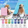 Sfee 2 in 1 Microfiber Beach Towel, Quick Dry Towel Travel Camping Towel Super Absorbent Compact Lightweight Sports Gym Towels Set for Beach, Gym, Hiking, Pool, Backpacking, Bath, Yoga view 3