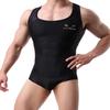 BRAVE PERSON Men's Figure-Shape Bodysuits Elastic Workout Clothes Swimwear, Fitness, Cycling 2241 (S / 26"-29'', K03 - Black) view 1