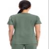 Cherokee Scrubs Top for Women Mock Wrap with 3 Pockets, Soft, 2-Way Stretch & Durable Fabric Plus Size - WW610, 3XL, Olive view 3