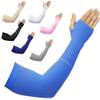 Compression Arm Sleeve For Men & Women - UV Sun Protection Cooling Arm Sleeves for Women With Thumb Holes For Tattoo Cover Up, Cycling, Golfing, Gaming, Fishing Sleeve 1 Pair Blue Arm Warmers view 1