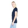 American Apparel Women's Fine Jersey Fitted Short Sleeve T-Shirt, Navy, Large view 2