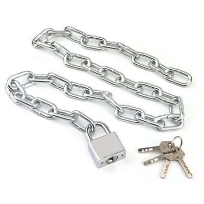 MroMax Chain Lock, 1000mm/39.37" Long, 6mm/0.24" Diameter Buckle Large Lock 1pcs