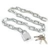 MroMax Chain Lock, 1000mm/39.37" Long, 6mm/0.24" Diameter Buckle Large Lock 1pcs view 1