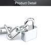 MroMax Chain Lock, 1000mm/39.37" Long, 6mm/0.24" Diameter Buckle Large Lock 1pcs view 4