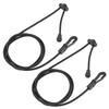 2Pcs Kayak Paddle Leash, Rubber Oar Rope Hook Paddle Board Leash for Paddling Avoiding Washed Oars Away Rowing view 1