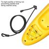 2Pcs Kayak Paddle Leash, Rubber Oar Rope Hook Paddle Board Leash for Paddling Avoiding Washed Oars Away Rowing view 2