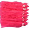 10pc 7" Soft Octopus Skirt Fishing Lure Squid Skirts Trolling Fishing Lures Baits for Saltwater Fishing 18cm (Pink) view 1