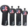 Craftsman Golf USA US Flag Clover Leather Black Driver Fairway Wood Rescue Hybrid Cover Headcover (4pcs(1,F,F,H)) view 1