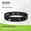 FlipBelt Classic Running Belt for Phone and Small Accessories, Exercise Waist Pouch for Women and Men, XXS Black view 3