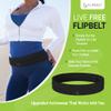 FlipBelt Classic Running Belt for Phone and Small Accessories, Exercise Waist Pouch for Women and Men, XXS Black view 4