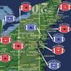 Push Pin Travel Maps Customizable Wall Art - Football Stadiums - Solid Wood Cherry - Framed Pin Map, Includes 150 Pins - Handcrafted in USA - 27.5" x 39.5" view 4