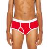 American Apparel Men's Baby Rib Brief, Red, Medium view 1