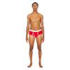 American Apparel Men's Baby Rib Brief, Red, Medium view 3