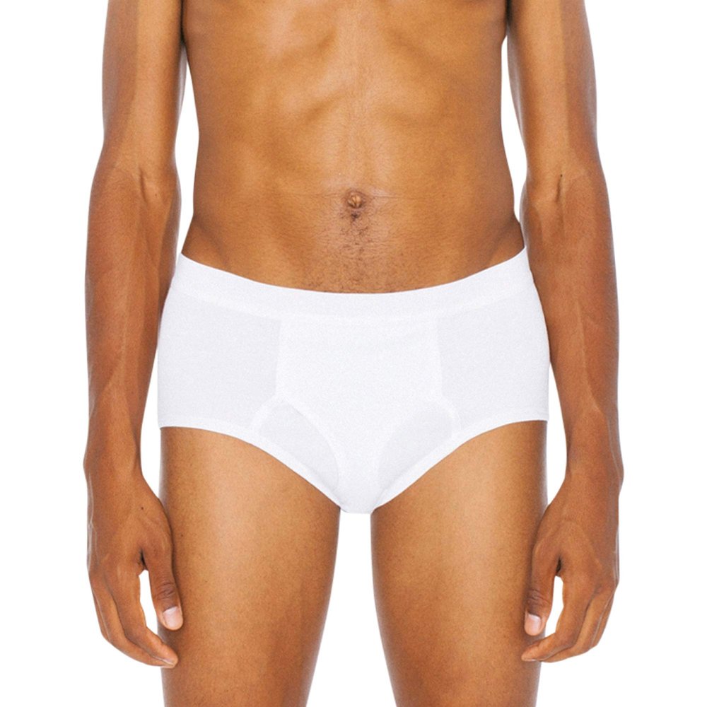 American Apparel Men's Baby Rib Brief White