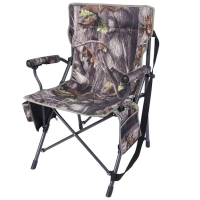 REDCAMP Oversized Hunting Chairs for Blinds, Portable Folding Camo Camping Chairs for Adults Hunting Seats with Hard Arms for Outside Outdoor, Camouflage