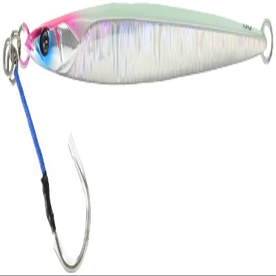 JACKALL G204 Metal Jig, Bumbles Jig, Semi-Long, 5.3 oz (150 g), Glow Edge/Magma Wave Holo